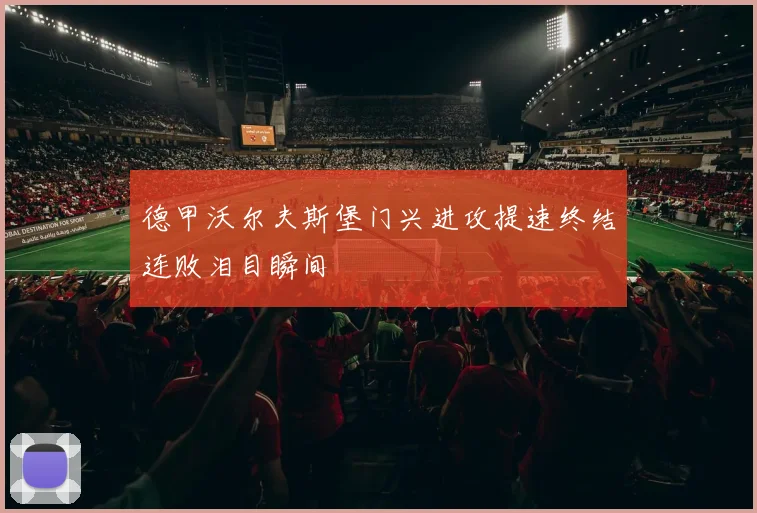 【世界杯官方App下载】德甲沃尔夫斯堡门兴进攻提速终结连败泪目瞬间